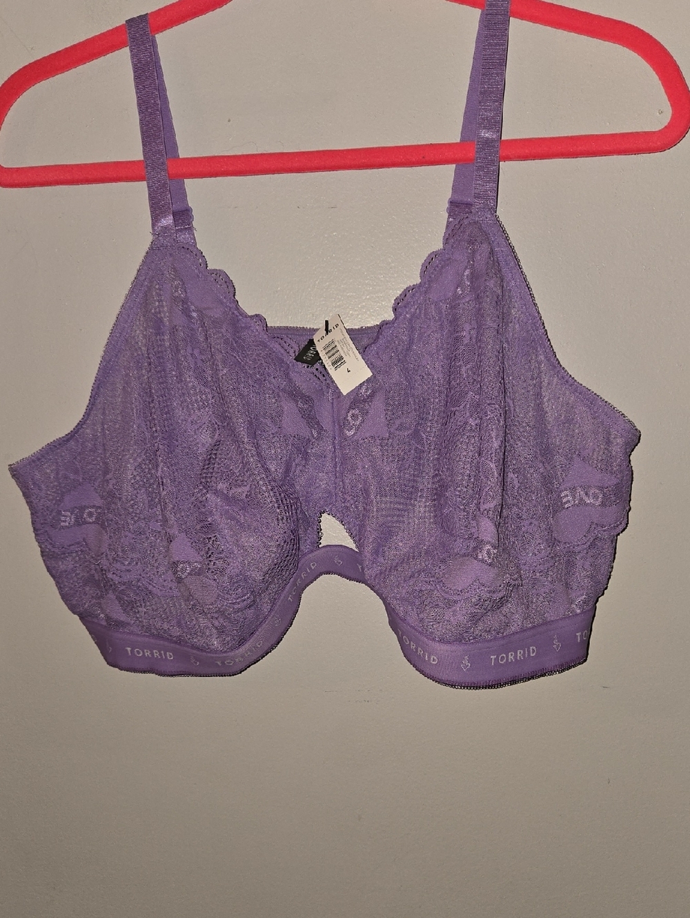 Torrid Lavender Lace Unlined Bra